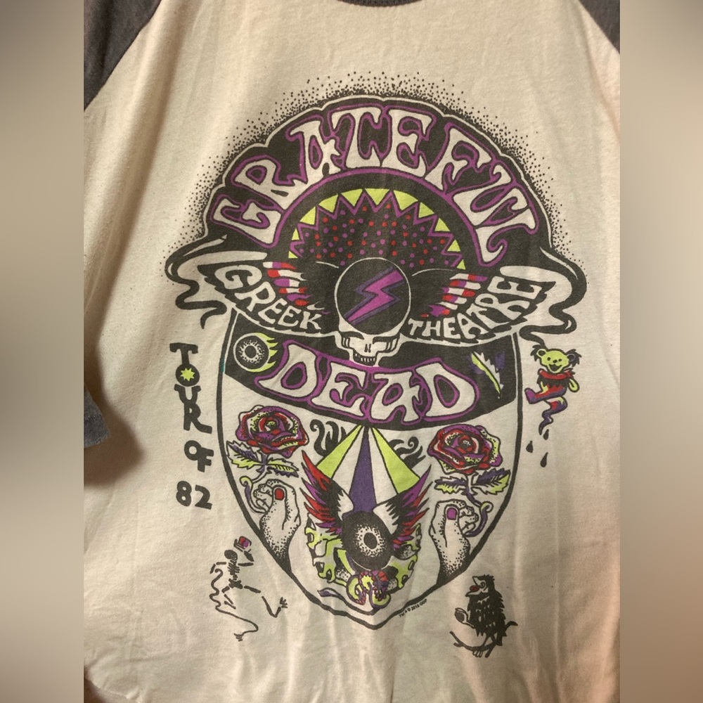 Junk Food Grateful Dead Baseball Tee